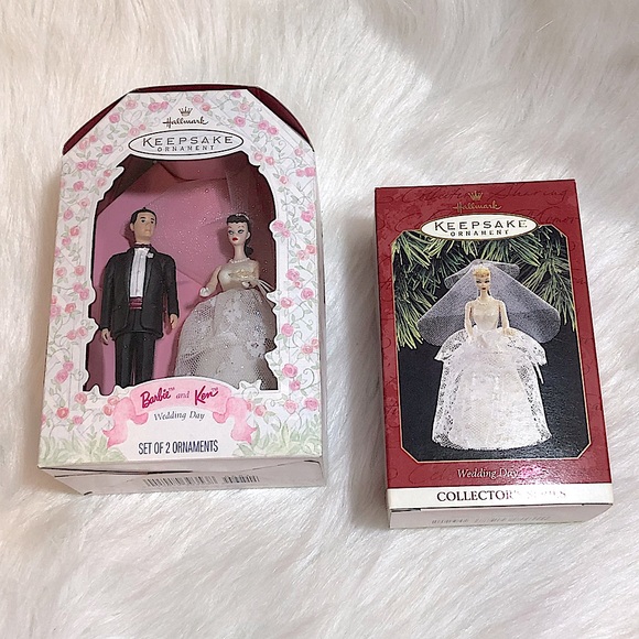 Hallmark Other - 1997 Barbie Wedding Day Collection Ornaments ~ Reasonable offers accepted
